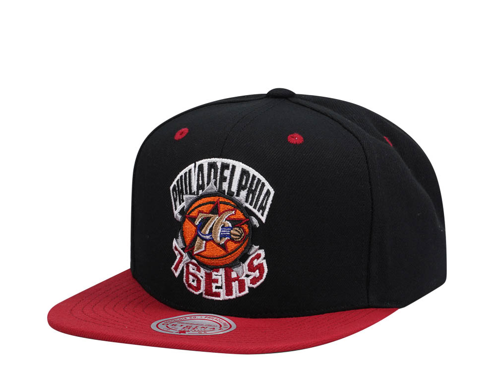 Mitchell & Ness Philadelphia 76ers Breakthrough Two Tone Snapback Gorra