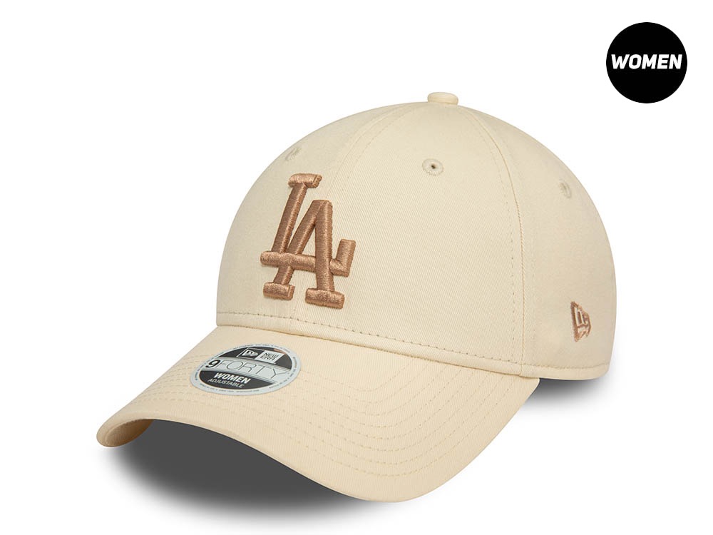 New Era Los Angeles Dodgers League Sand and Cream Womens 9Forty Snapback Gorra