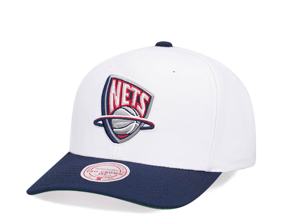 Mitchell & Ness Brooklyn Nets Team Two Tone 2.0 Pro White Snapback Gorra