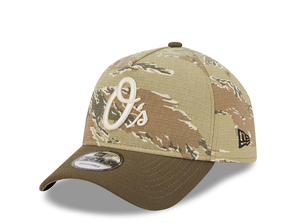 New Era Baltimore Orioles Tiger Camo Two Tone 9Forty A Frame Snapback Gorra