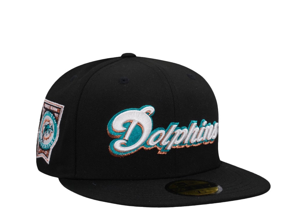 New Era Miami Dolphins Perfect Season Black Prime Edition 59Fifty Fitted Gorra