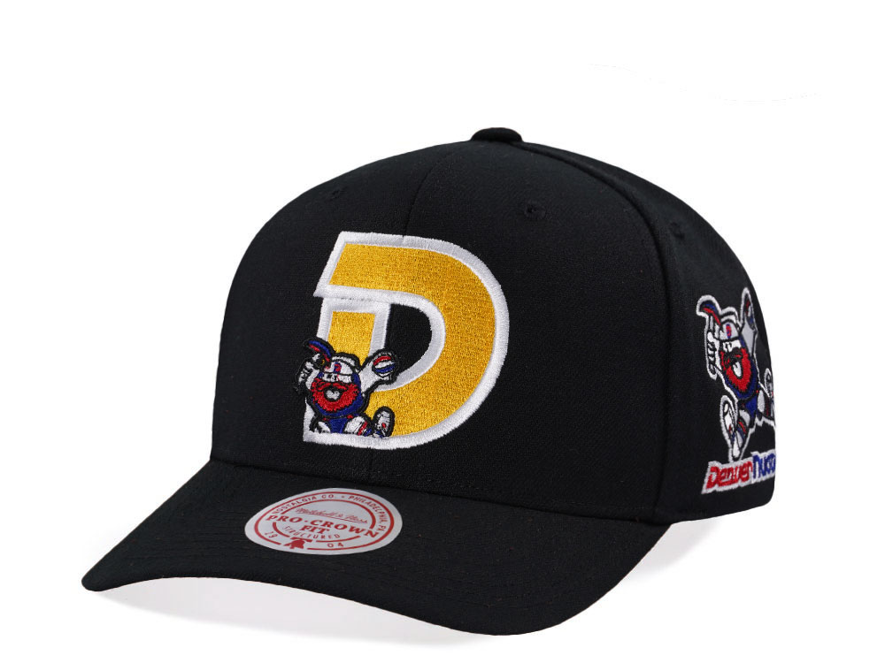 Mitchell & Ness Denver Nuggets Hardwood Classic Pro Crown Fit Black Snapback Gorra