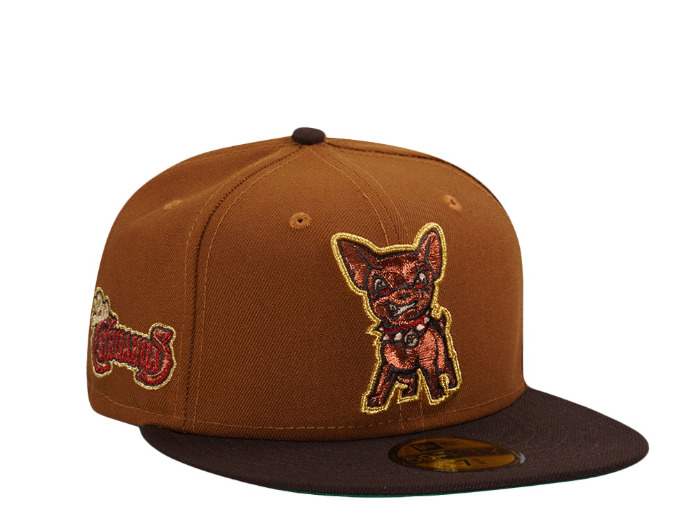 New Era El Paso Chihuahuas Bourbon Copper Two Tone Edition 59Fifty Fitted Gorra