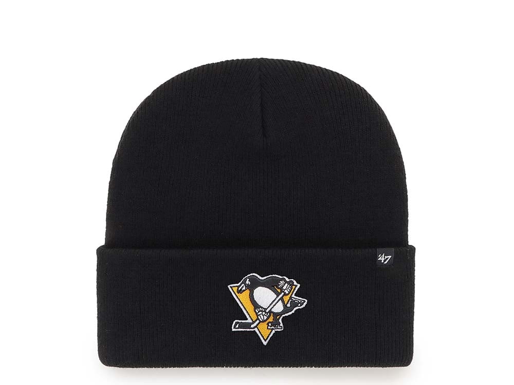 47 Brand Pittsburgh Penguins Black Edition Cuff Gorro