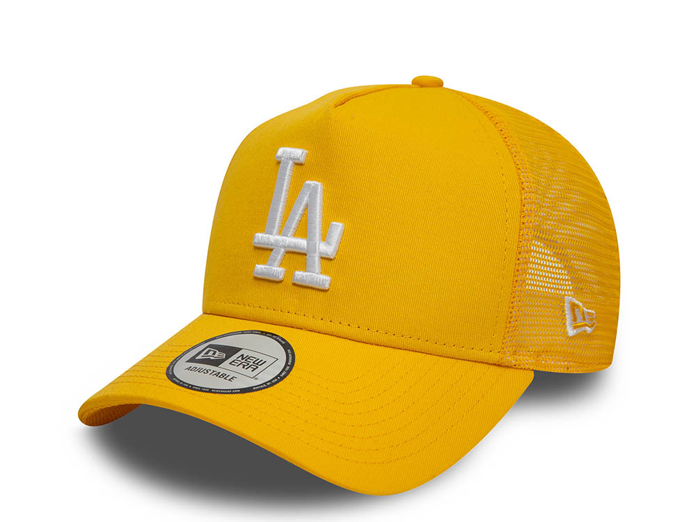 New Era Los Angeles Dodgers Yellow League Essential 9Forty A Frame Trucker Snapback Gorra