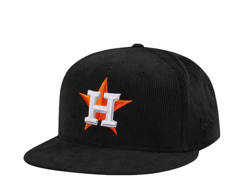 New Era Houston Astros Black Cord Throwback Edition 59Fifty Fitted Gorra