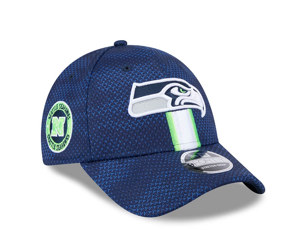 New Era Seattle Seahawks Sideline 2024 9Forty Stretch Snapback Casquette