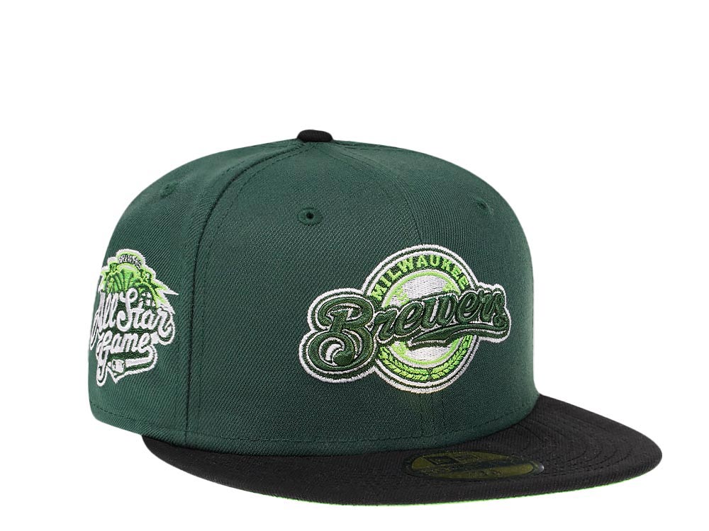 New Era Milwaukee Brewers All Star Game 2002 Green Hops Two Tone Edition 59Fifty Fitted Gorra