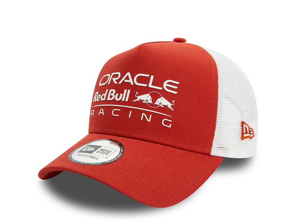 New Era Oracle Red Bull Racing Rust Trucker A Frame Snapback Gorra