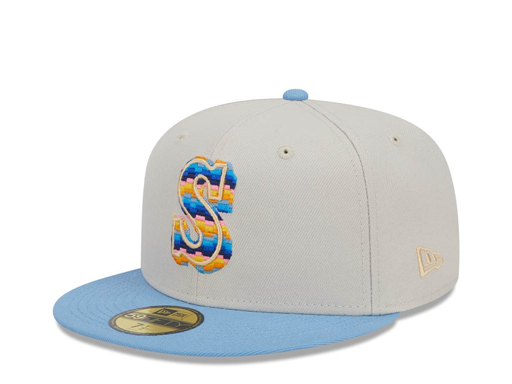 New Era Seattle Mariners Beachfront Stone Two Tone Edition 59Fifty Fitted Gorra