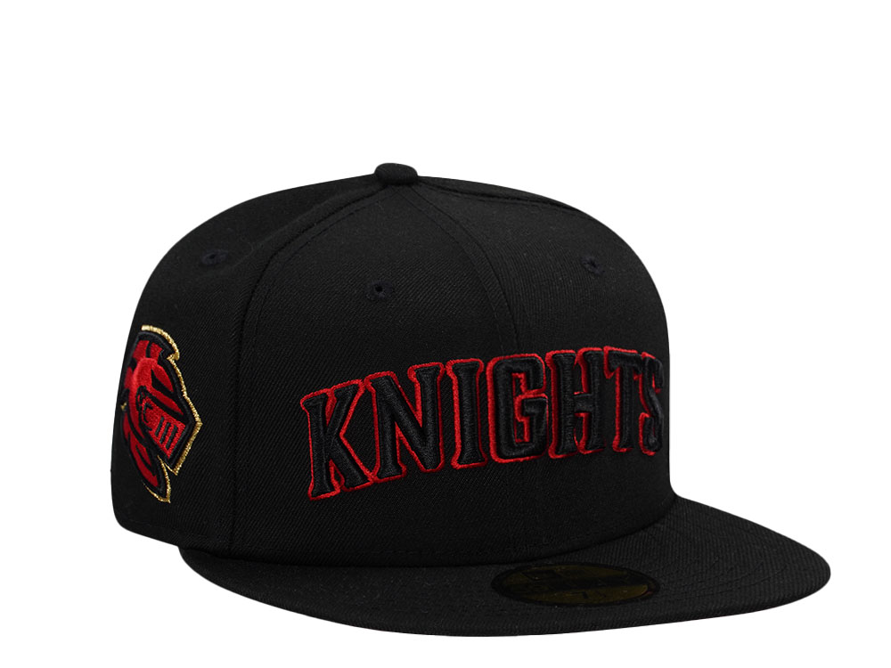 New Era Charlotte Knights Black and Red Editon 59Fifty Fitted Gorra