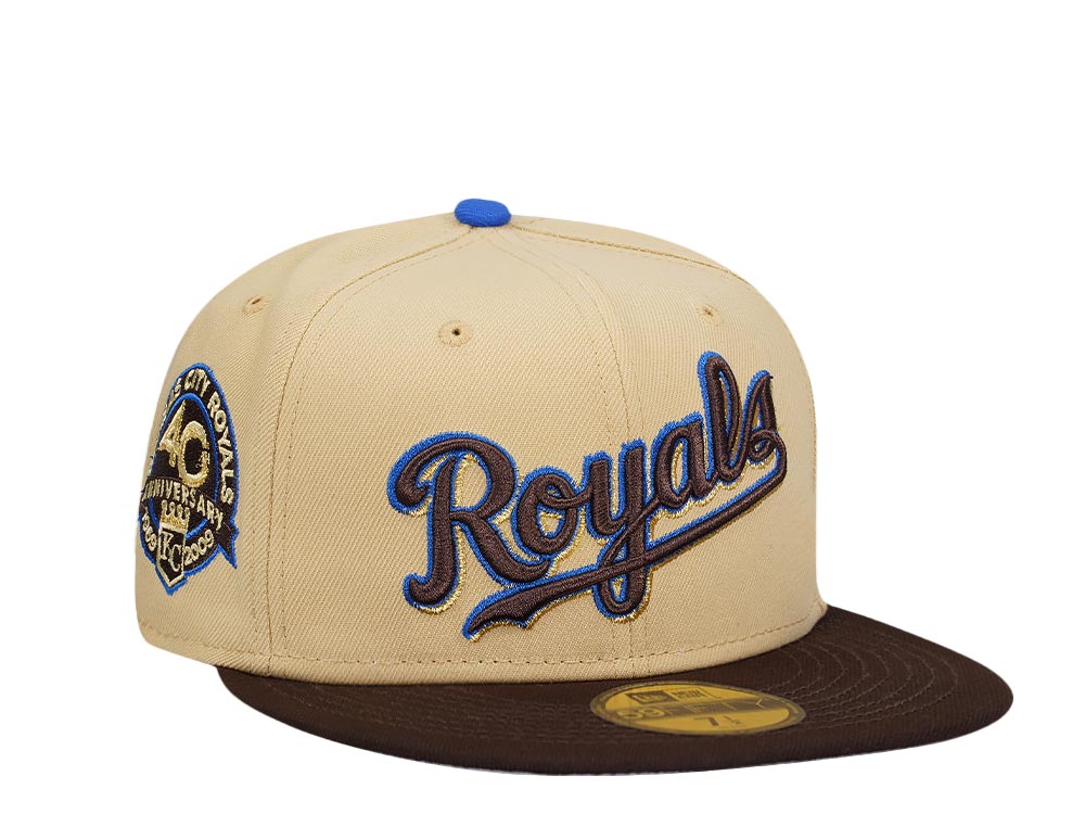 New Era Kansas City Royals 40th Anniversary Vegas Blue Two Tone Edition 59Fifty Fitted Gorra