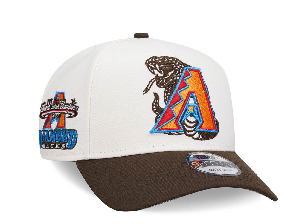 New Era Arizona Diamondbacks World Series Champions 2001 Chrome Two Tone Edition 9Forty A Frame Snapback Gorra