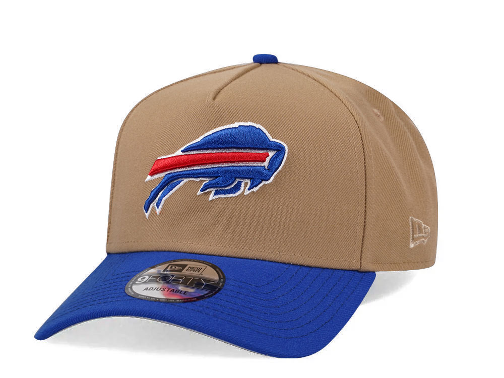 New Era Buffalo Bills Khaki Two Tone Edition 9Forty A Frame Snapback Gorra