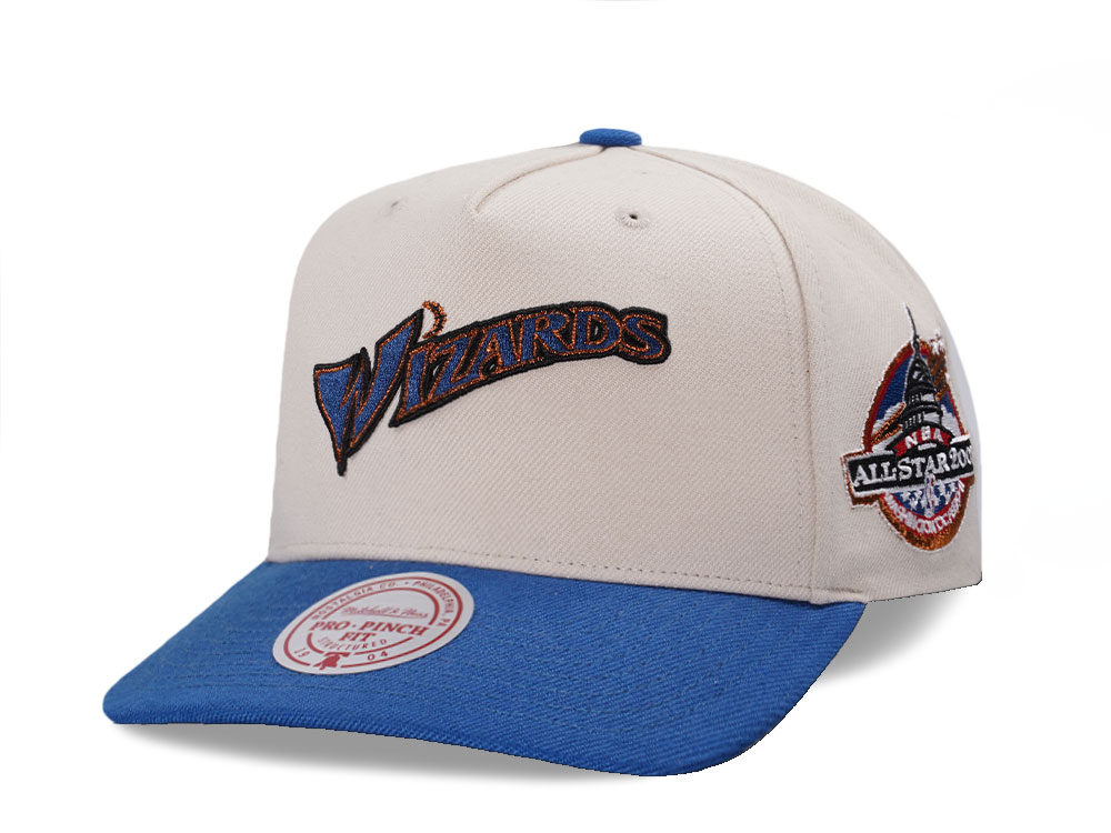 Mitchell & Ness Washington Wizards All Star 2001 Two Tone Pro Pinch A Frame Snapback Gora