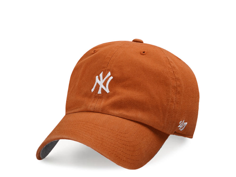 47Brand New York Yankees Burnt Orange Base Runner Clean up Strapback Gorra