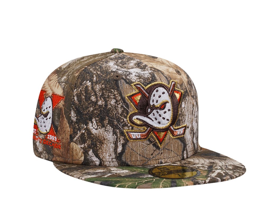 New Era Anaheim Ducks 10th Anniversary Real Tree Prime Edition 59Fifty Fitted Gorra