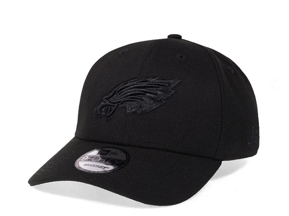 New Era Philadelphia Eagles All Black 9Forty Snapback Gorra