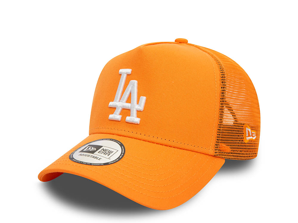 New Era Los Angeles Dodgers League Orange Trucker A Frame Snapback Gorra