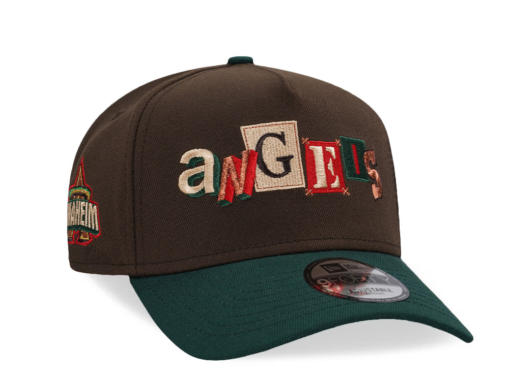 New Era Anaheim Angels Walnut Two Tone 9Forty A Frame Snapback Gorra