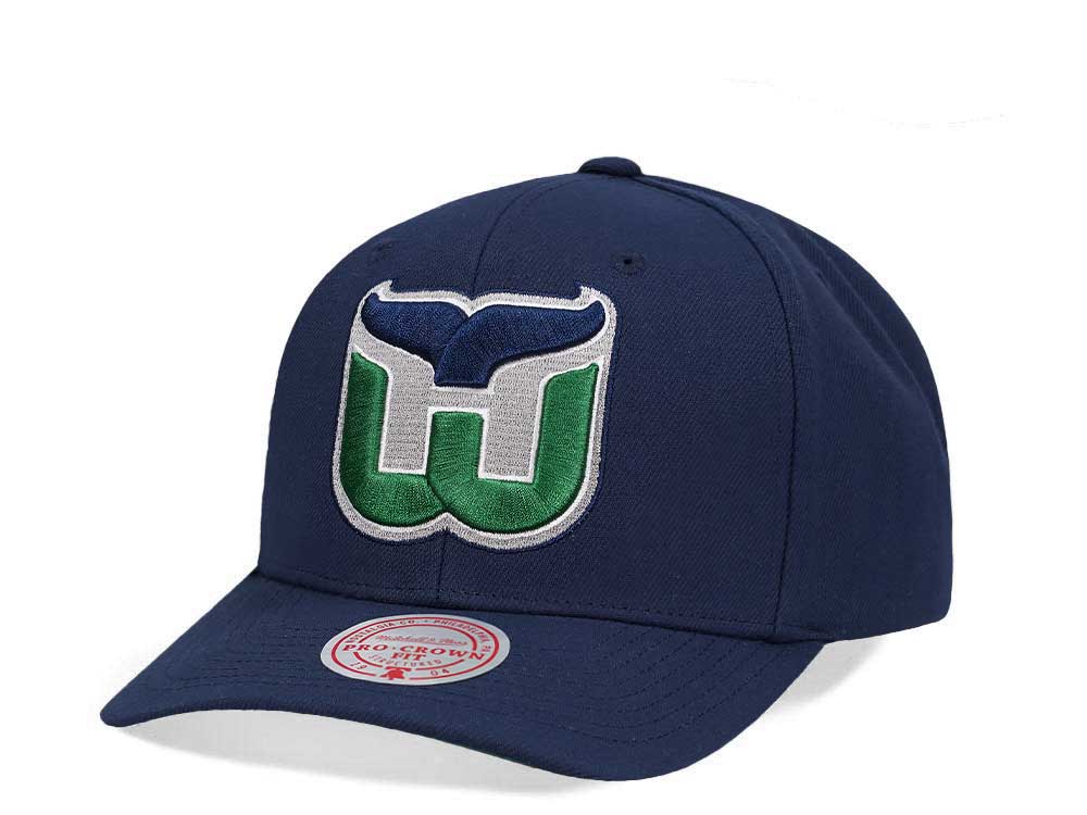 Mitchell & Ness Hartford Whalers Team Ground 2.0 Pro Navy Snapback Gorra