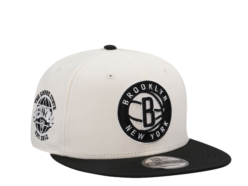 New Era Brooklyn Nets Est 2012 Chrome Two Tone Edition 9Fifty Snapback Gorra