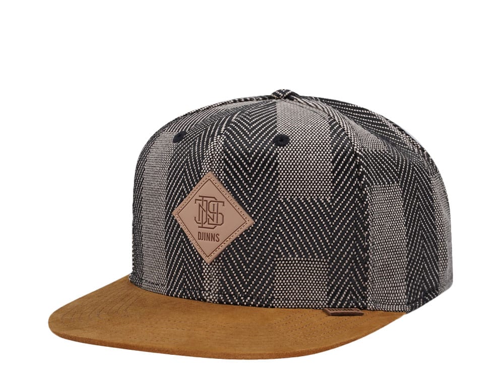 Djinns Hermecheck Olive 6 Panel Snapback Gorra