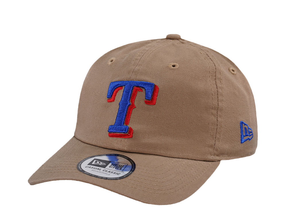 New Era Texas Rangers Khaki Casual Classic Edition Strapback Gorra