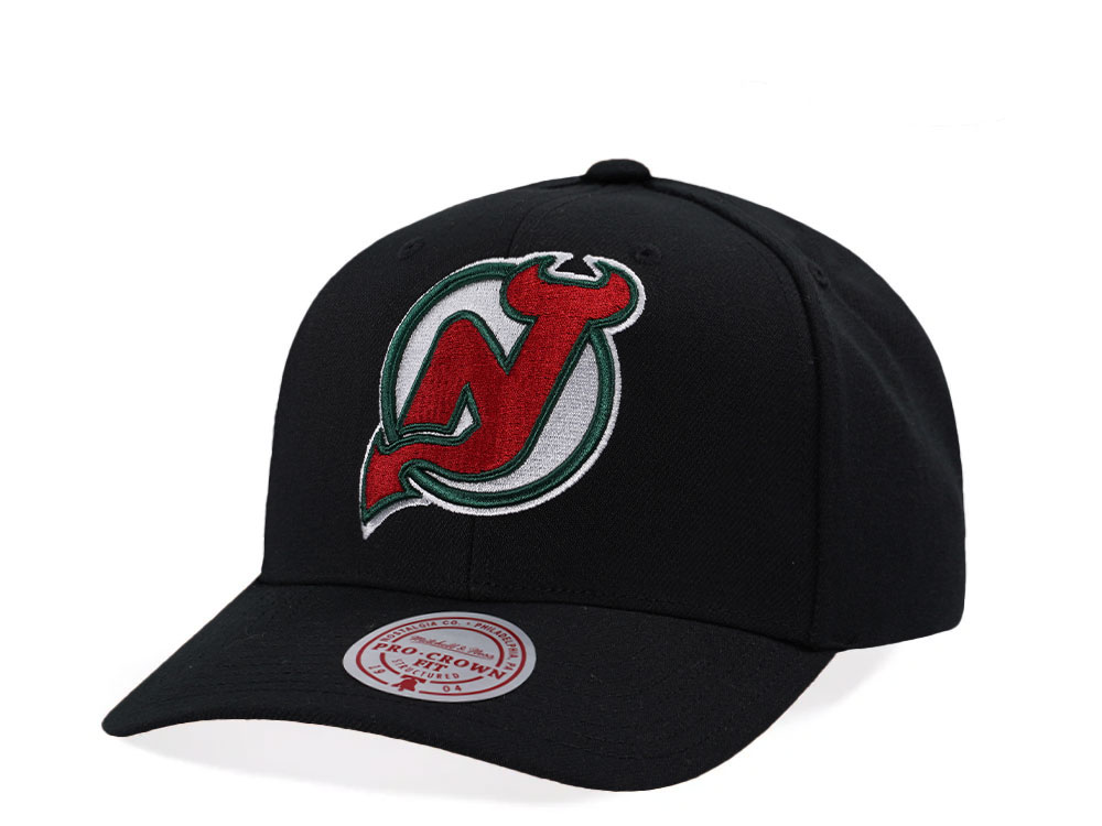 Mitchell & Ness New Jersey Devils Pro Crown Fit Vintage Black Snapback Gorra