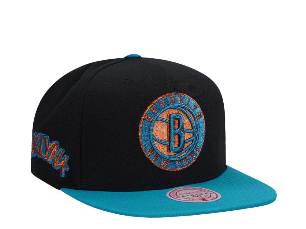 Mitchell & Ness Brooklyn Nets Make Cents Black Two Tone Edition Snapback Gorra