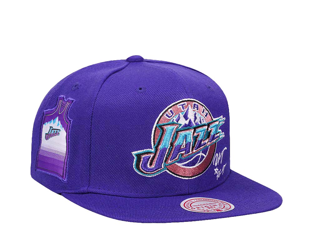 Mitchell & Ness Utah Jazz Jersey Love Hardwood Classic Snapback Gorra