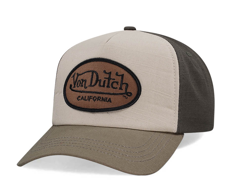 Von Dutch Brown Olive Two Tone Edition Snapback Gorra