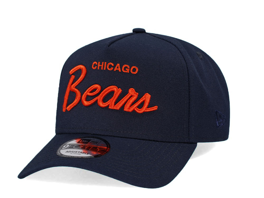 New Era Chicago Bears Navy Throwback Edition 9Forty A Frame Snapback Gorra