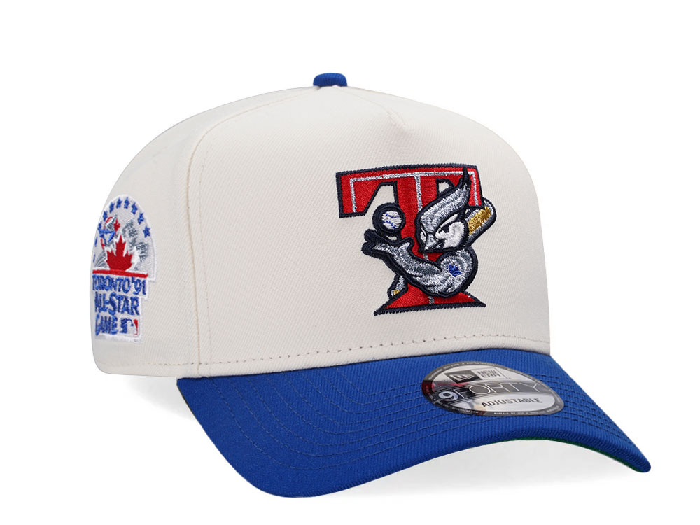 New Era Toronto Blue Jays All Star Game 1991 Chrome Two Tone A Frame 9Forty Snapback Gorra