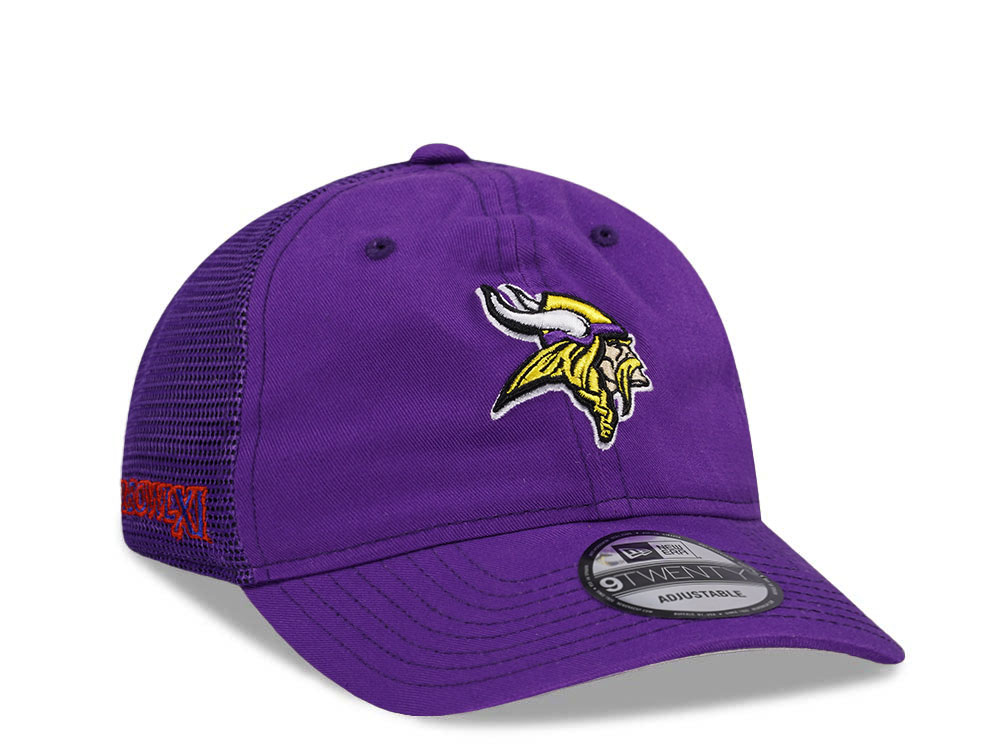 New Era Minnesota Vikings Super Bowl XI Purple Trucker Edition 9Twenty Snapback Gorra