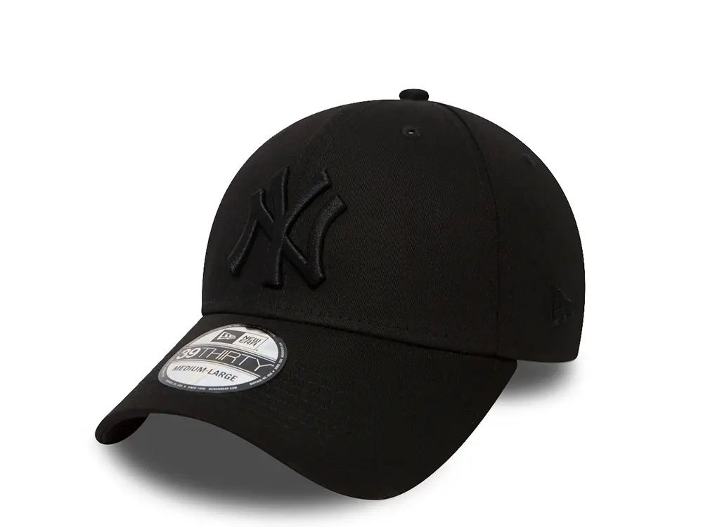 New Era New York Yankees League Basic Black on Black Stretch Fit 39Thirty Gorra