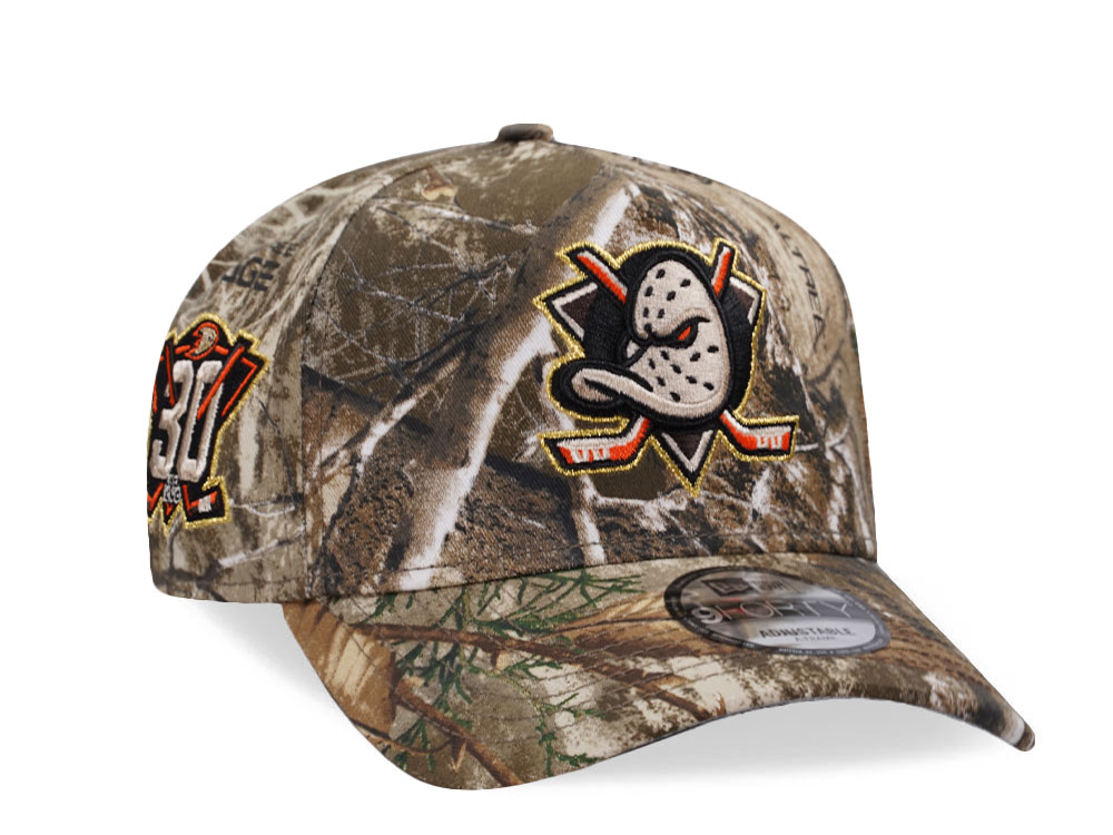 New Era Anaheim Ducks 30th Anniversary Realtree Prime Edition 9Forty A Frame Snapback Gorra