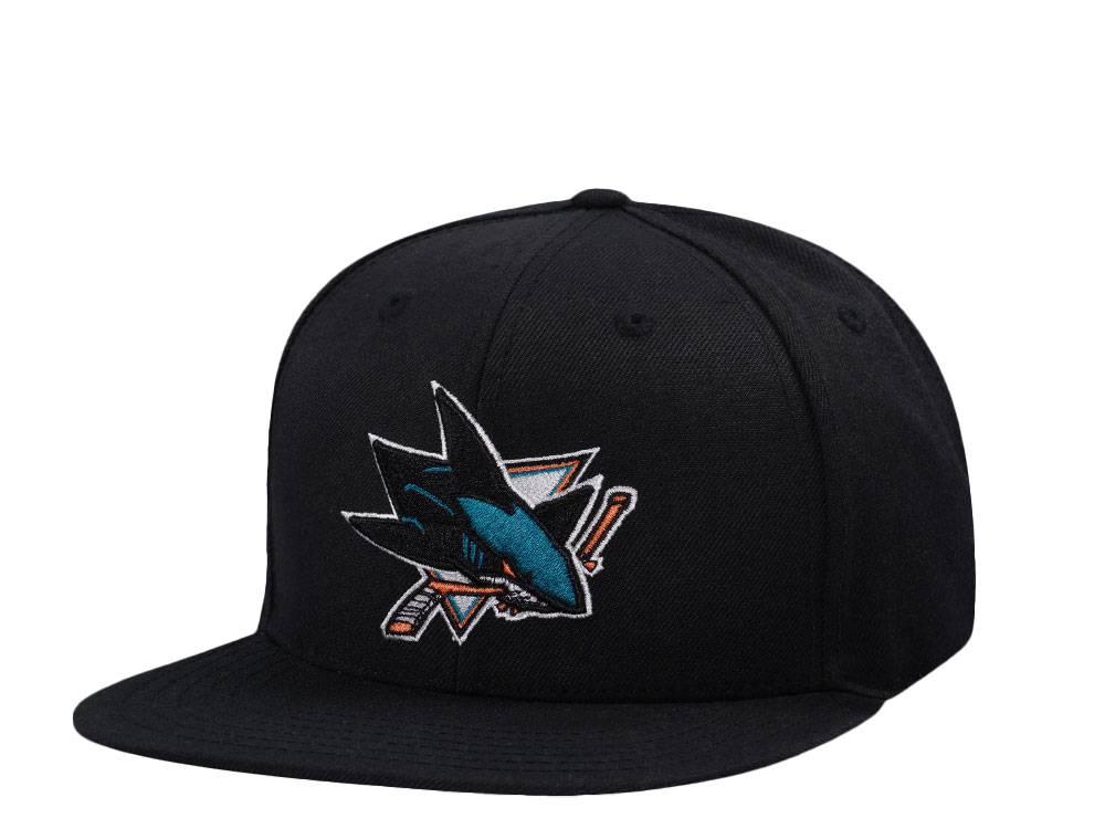 American Needle San Jose Sharks Black Snapback Gorra