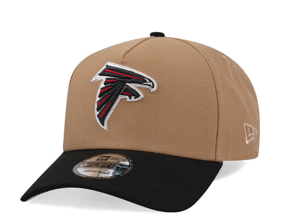 New Era Atlanta Falcons Khaki Two Tone Edition 9Forty A Frame Snapback Gorra