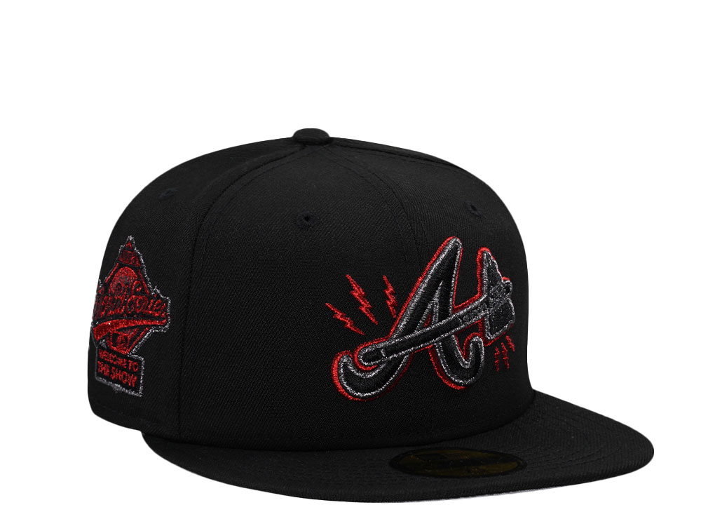 New Era Atlanta Braves World Series 1995 Electric Black Edition 59Fifty Fitted Gorra