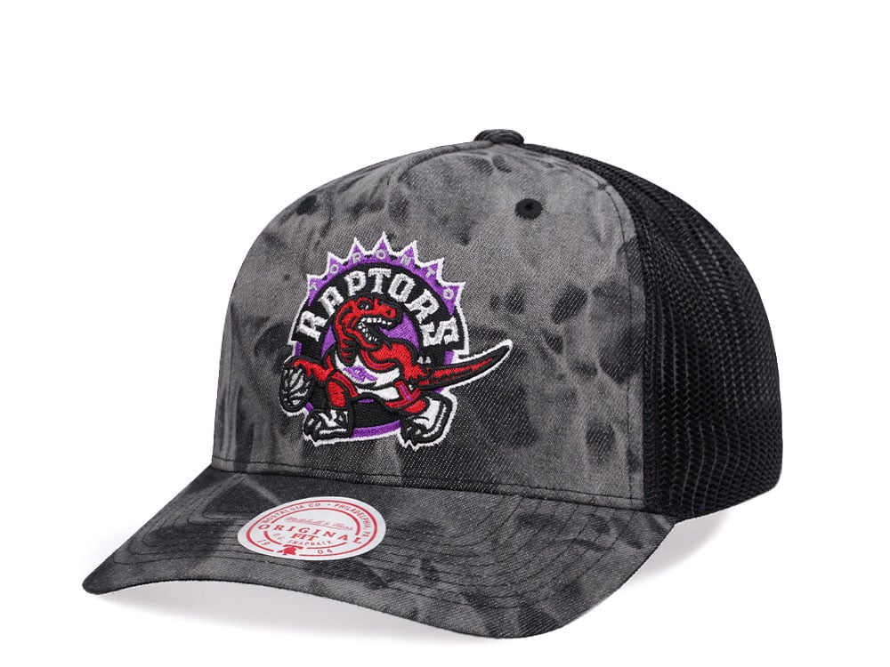 Mitchell & Ness Toronto Raptors Burnt Ends Black Trucker Snapback Gorra