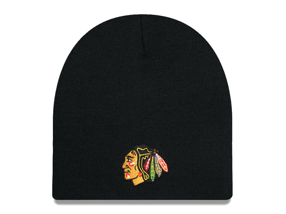 American Needle Chicago Blackhawks Cuffless Black Gorra