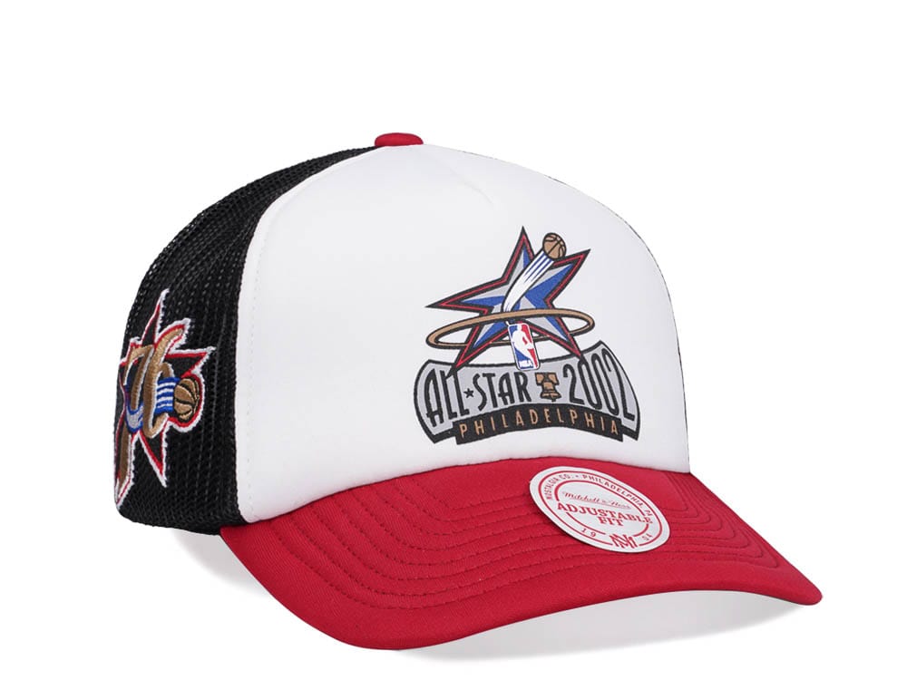 Mitchell & Ness Philadelphia 76ers All Star 2002 Party Time Trucker Snapback Gorra