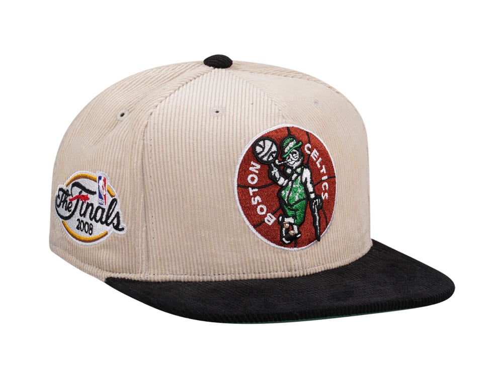 Mitchell & Ness Boston Celtics Finals 2008 Two Tone Hardwood Classic Cord Edition Dynasty Fitted Gorra