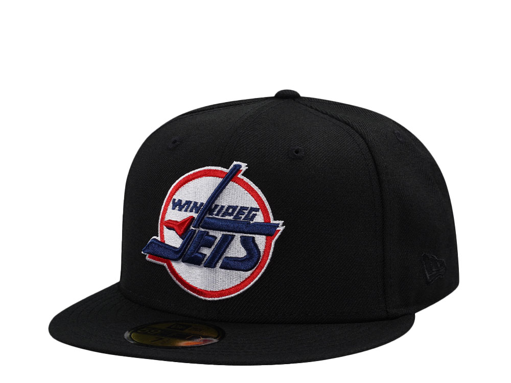 New Era Winnipeg Jets Black Throwback Wool Edition 59Fifty Fitted Gorra