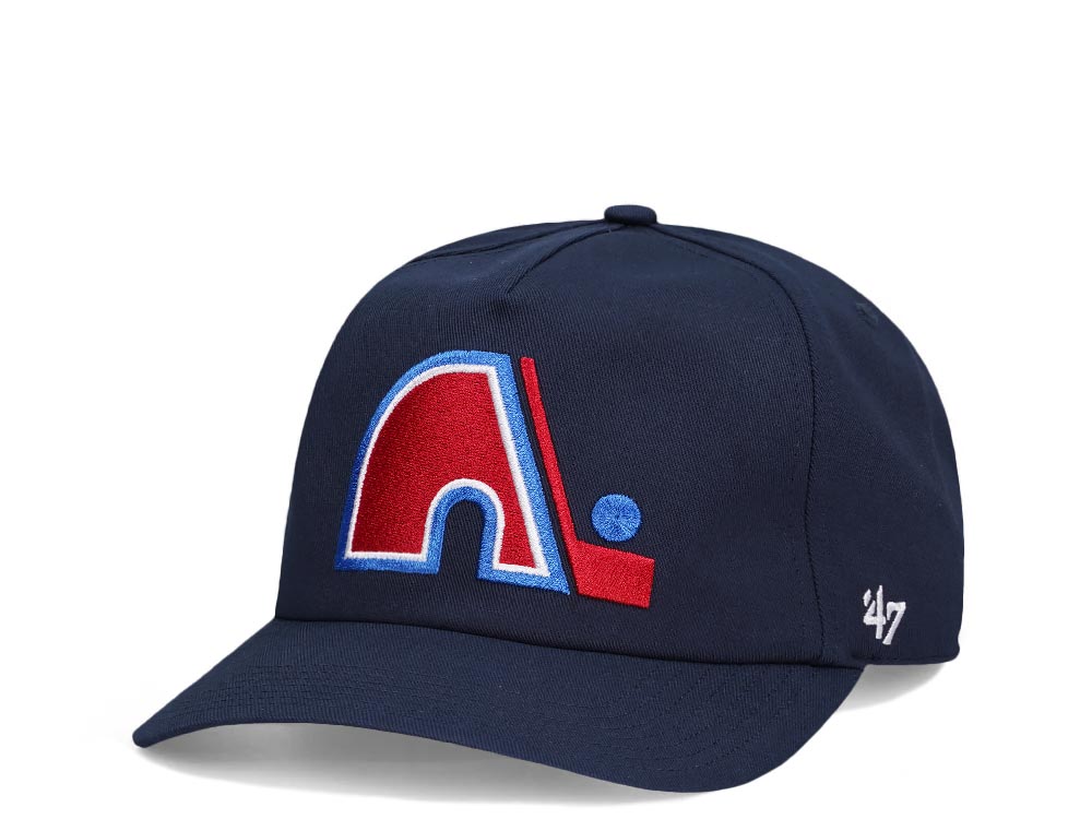 47Brand Quebec Nordiques Vintage Navy Nantasket Captain Snapback Gorra