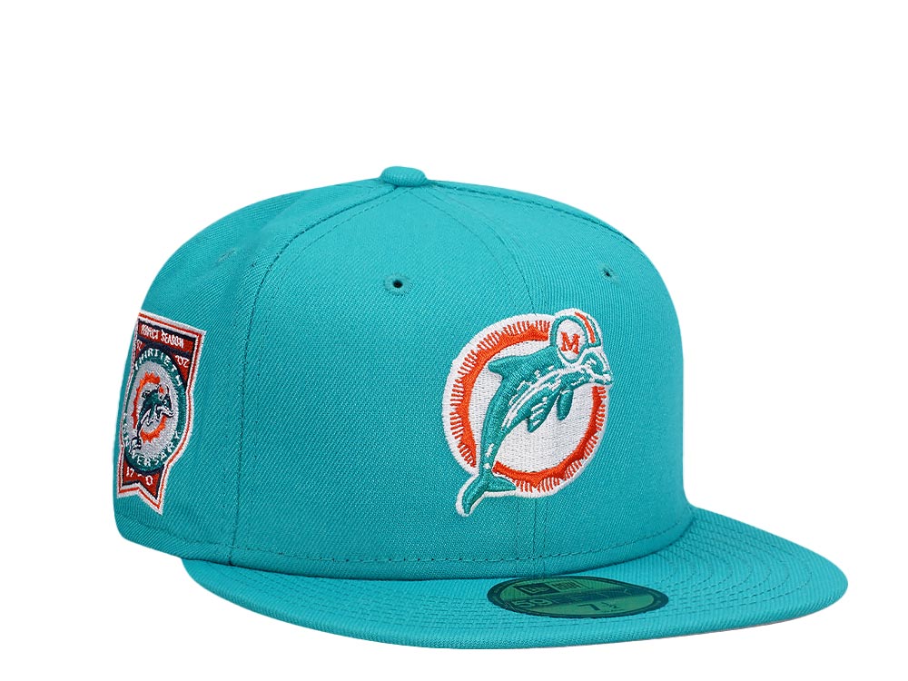 New Era Miami Dolphins 30th Anniversary Teal Classic Edition 59Fifty Fitted Gorra