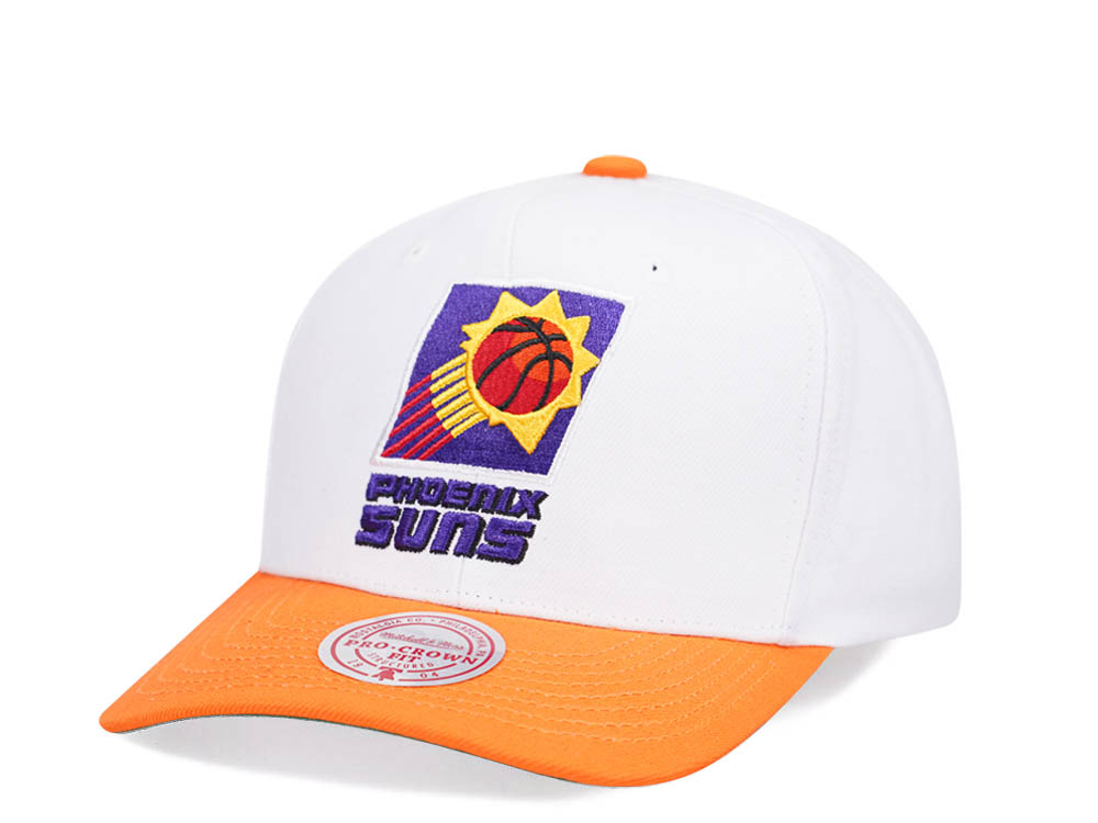 Mitchell & Ness Phoenix Suns Team Two Tone 2.0 Pro White Snapback Gorra