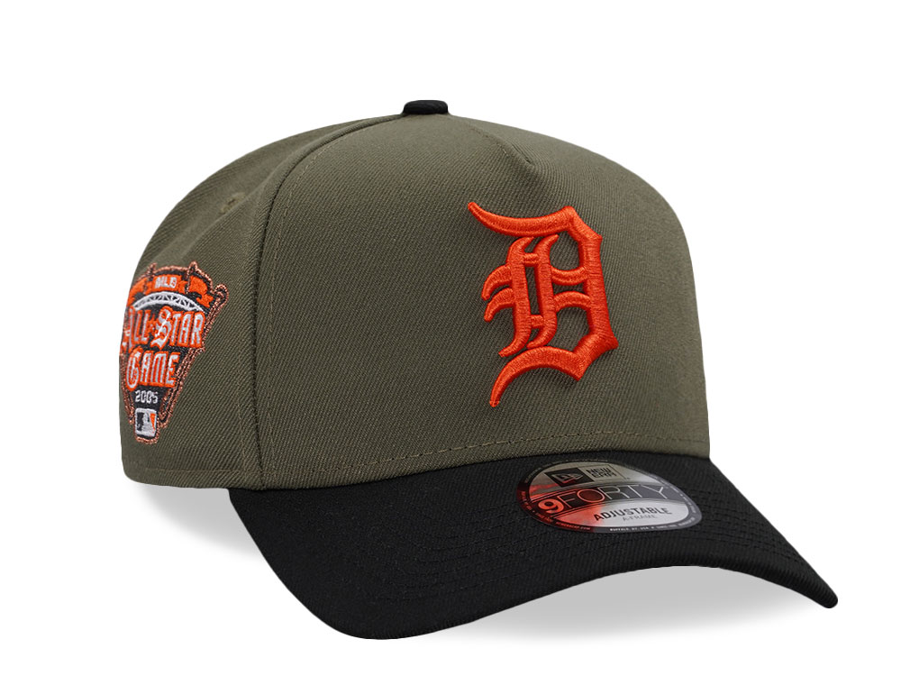 New Era Detroit Tigers All Star Game 2005 Olive Two Tone Edition 9Forty A Frame Snapback Gorra