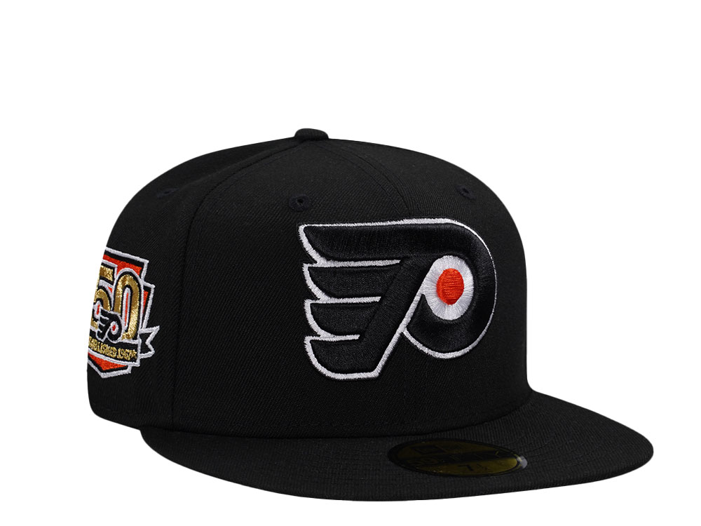 New Era Philadelphia Flyers 50th Anniversary Black Prime Edition 59Fifty Fitted Gorra